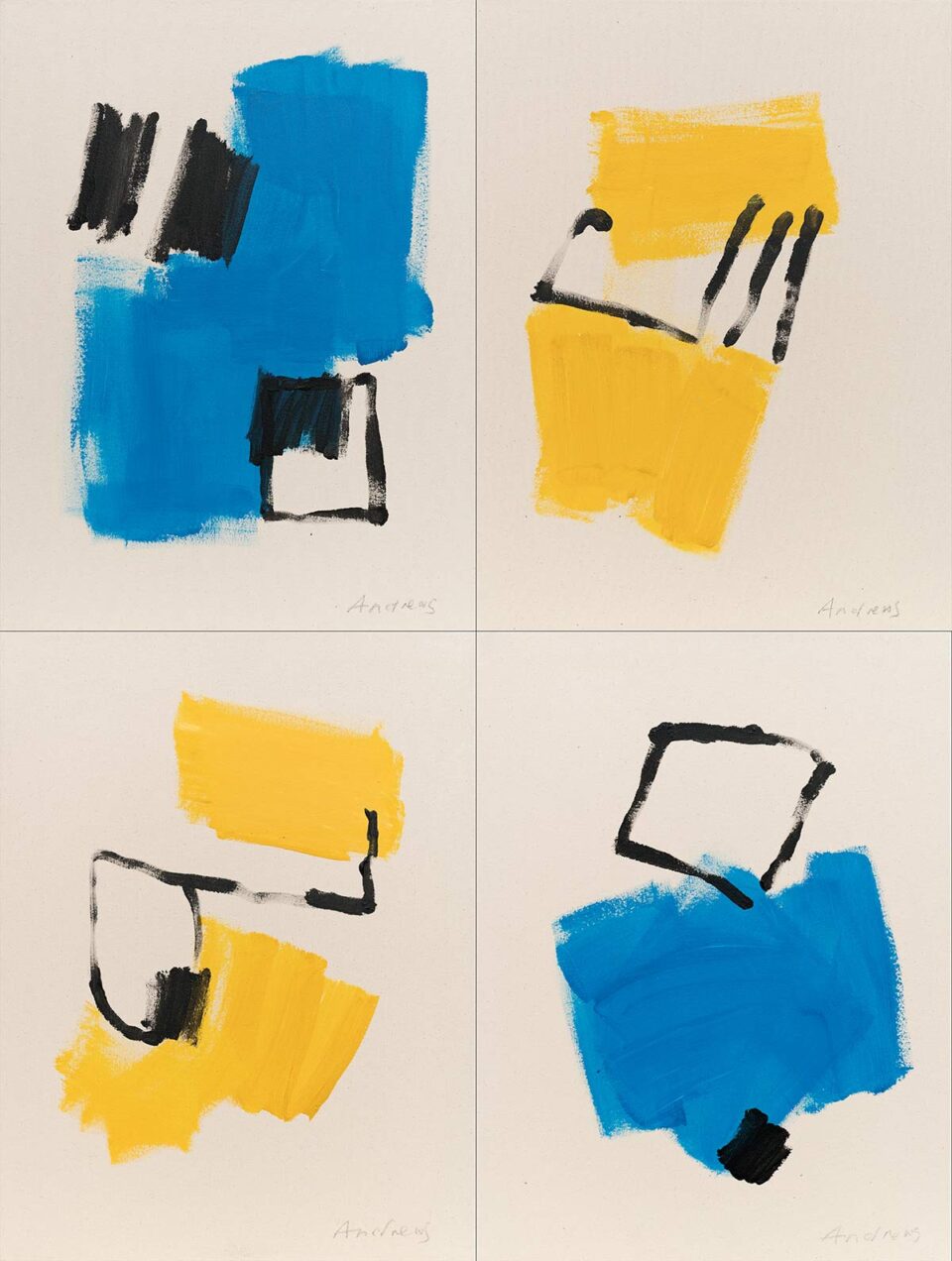 Brush Strokes (quadriptic)